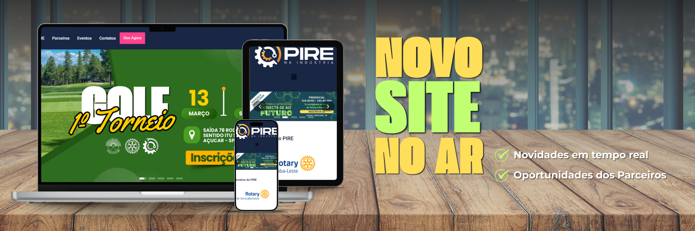 Novo site PIRE na Indústria